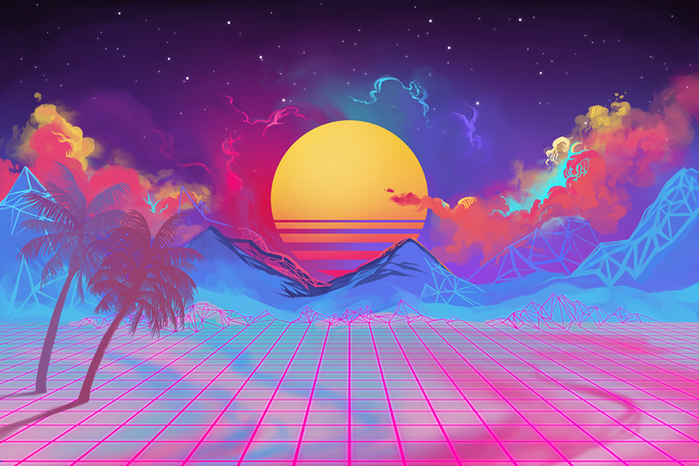 Vaporwave Landscape